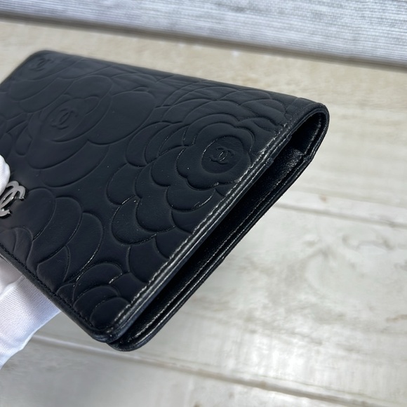 Chanel Black Embossed Lambskin Wallet ✅ COA Included - Picture 6 of 16